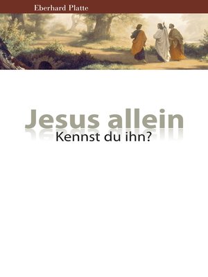 cover image of Jesus allein